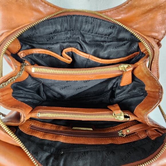 Botkier Vintage Trigger Satchel Shoulder Handbag Brown  Leather - Rare 💎💼👜 - Picture 11 of 16